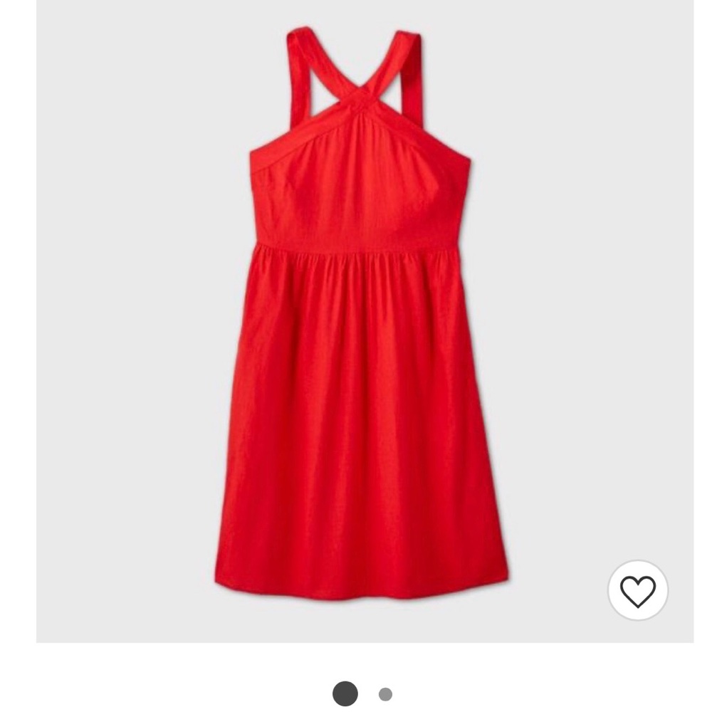 Red Linen dress